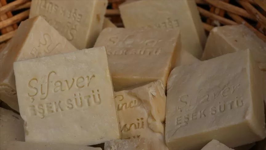 Eşek Sütü Sabunu (Yüz Tonu Açıcı) 1 Eşek Sütlü Sabun